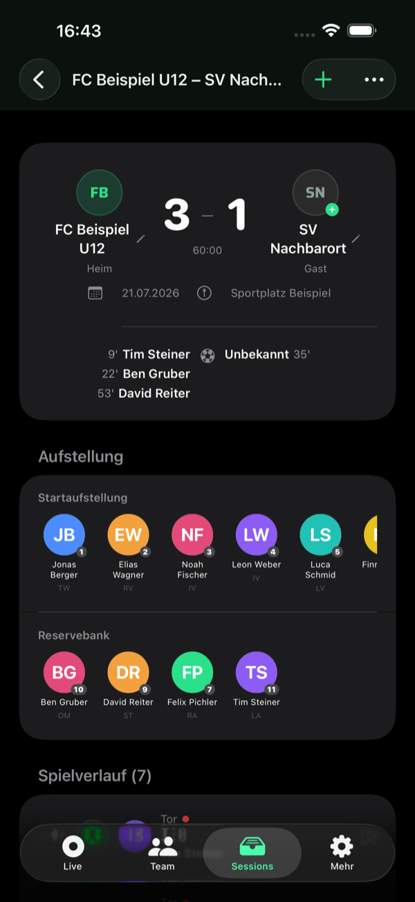TikiTakaTrAIner – Spielbericht